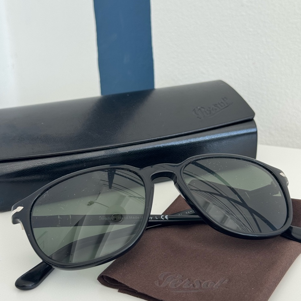 Persol Classic Black Sunglasses with Case